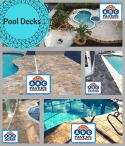 Pool Decks Retaining walls Ideas Design Gallery installed by contractor ABC PAVERS